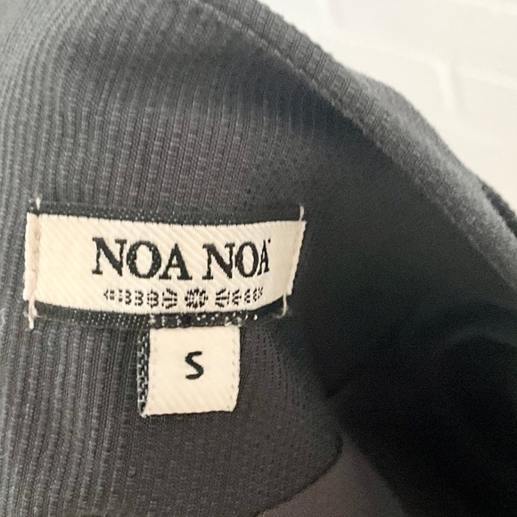 Anthropologie x Noa Noa Mini Skirt A-Line asymmetrical Academia Black S - Picture 8 of 11